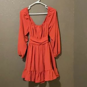 Dress SZ XS Open Back with Bow Tie Lined underneath